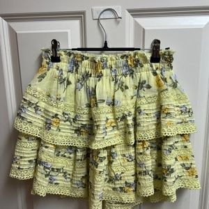 Aerie Rock and ruffle skirt